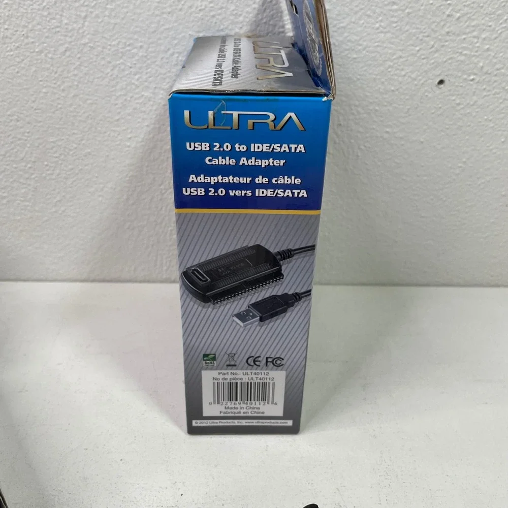 Ultra USB 2.0 to IDE SATA Cable Adapter Kit ULT40112 External Hard Drive Bridge